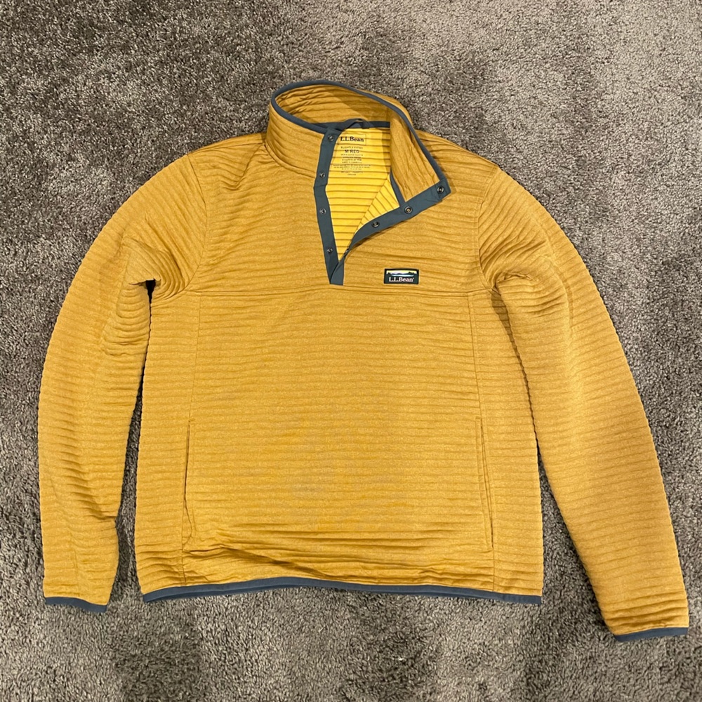 L.L.Bean Airlight Pullover - Medium - Gold